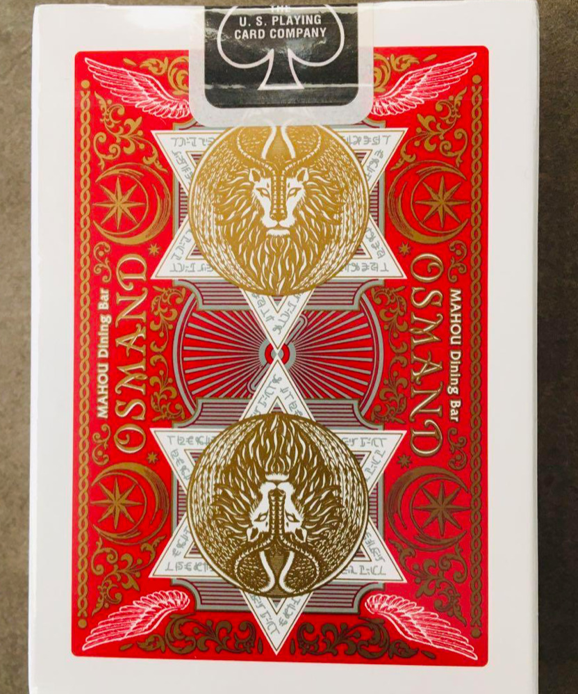 BICYCLE OSMAND Red Playing Cards MAHOU Dining Magic Bar Japan Limited Rare