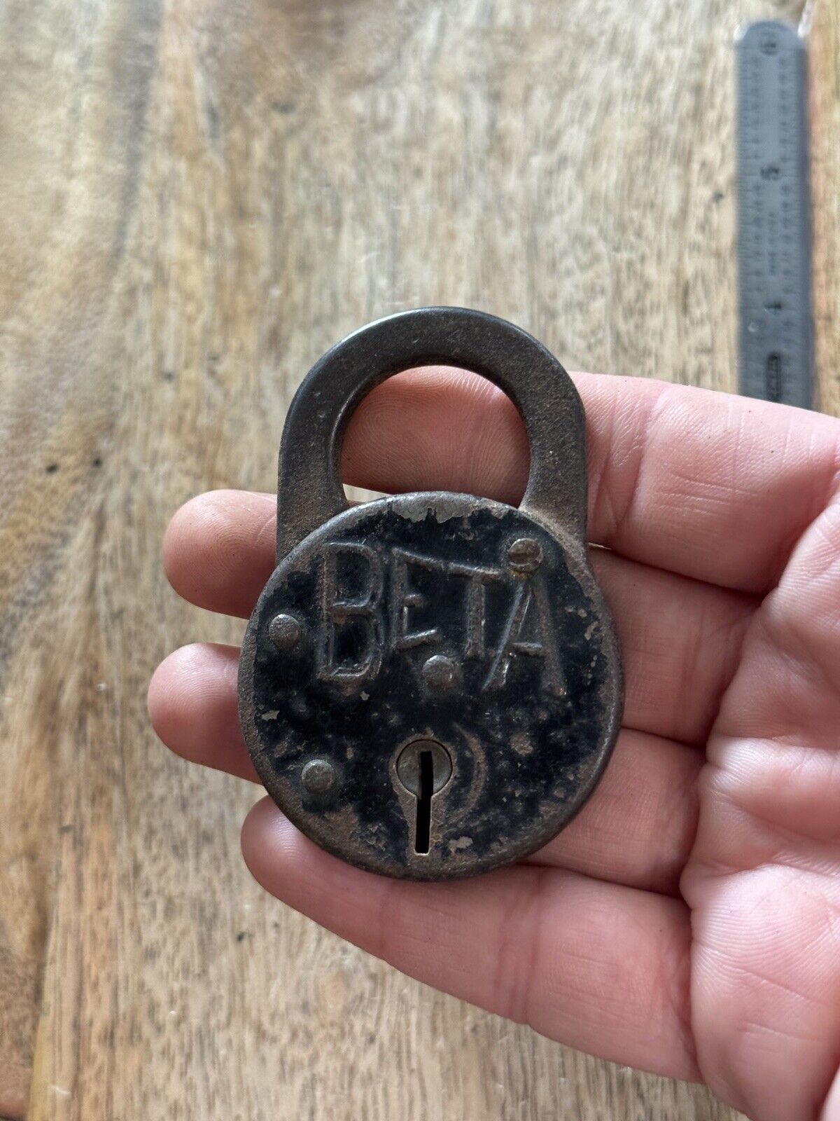 Vintage Old Beta Padlock No Key Lock