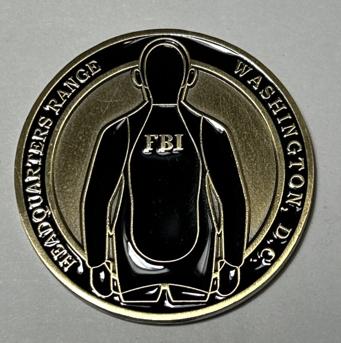 FBI Washington D.C. Headquarters Range challenge coin