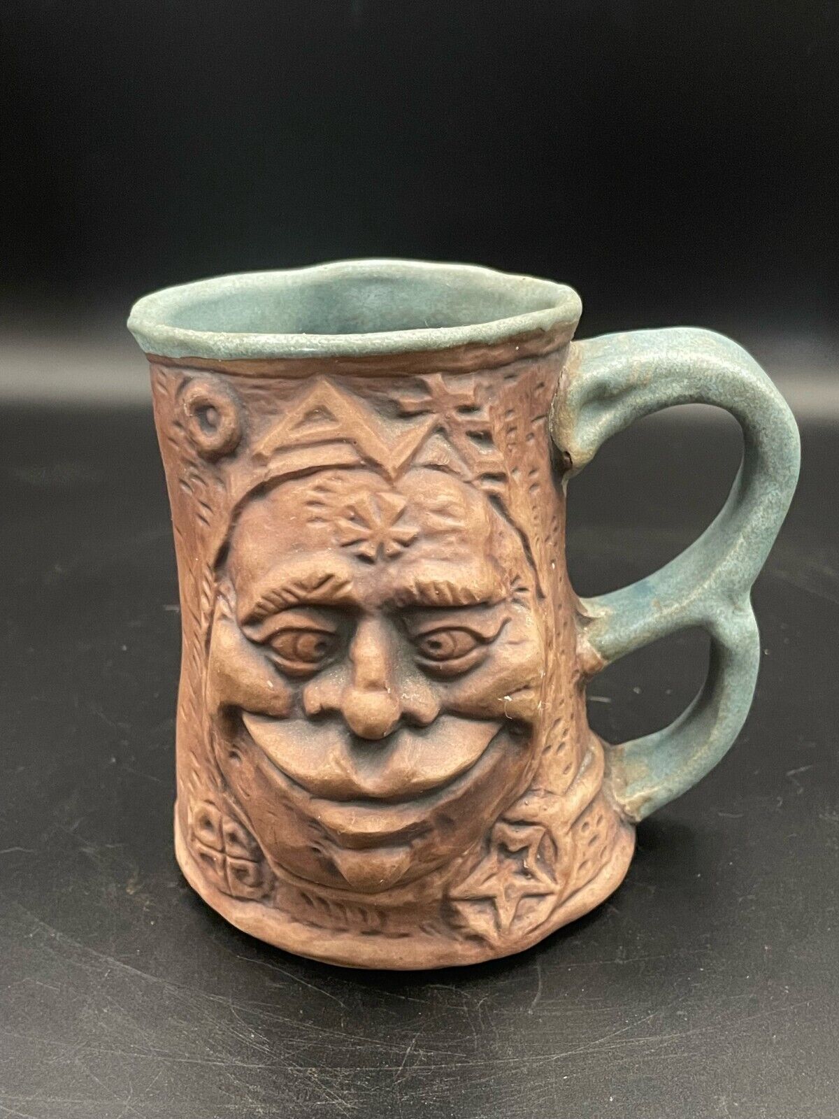 Vintage Jim Rumpf Cross-Eyed Ogre Troll Pottery Mug