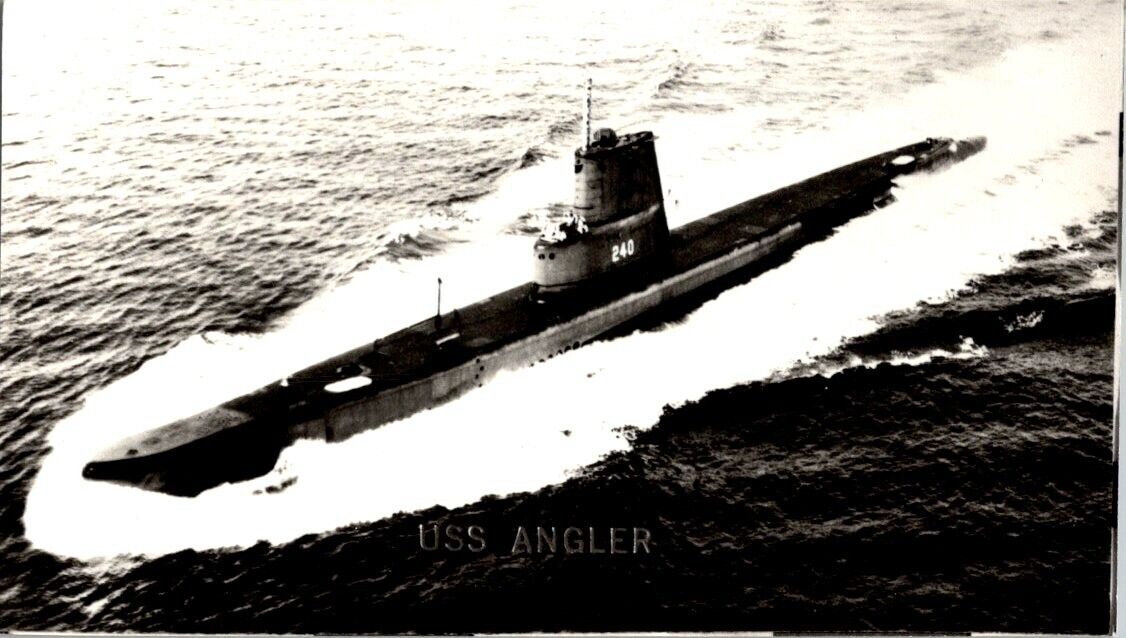 lot of 5 real photo pc  US submarines,  Angler, Raton, Croaker, Bluegil, Jeffers