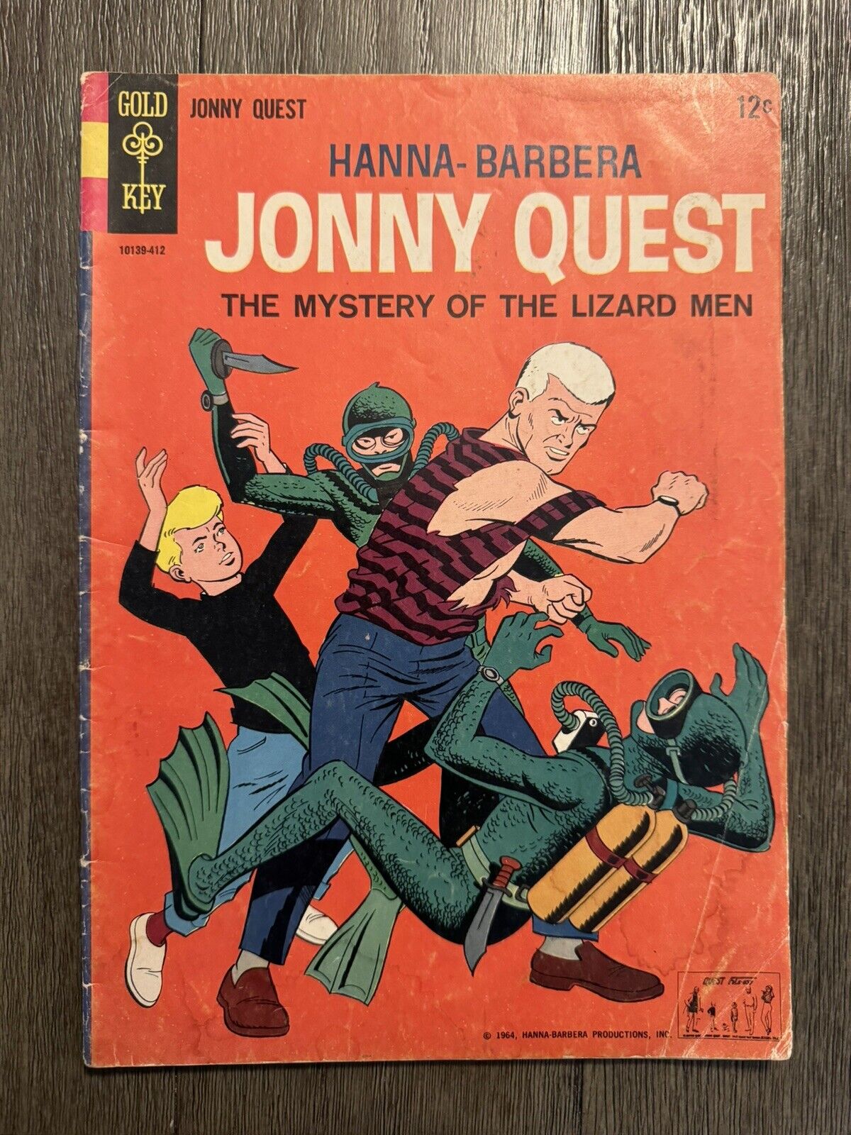 Jonny Quest #1 1st app GD+ to VG+  Gold Key Comics 1964