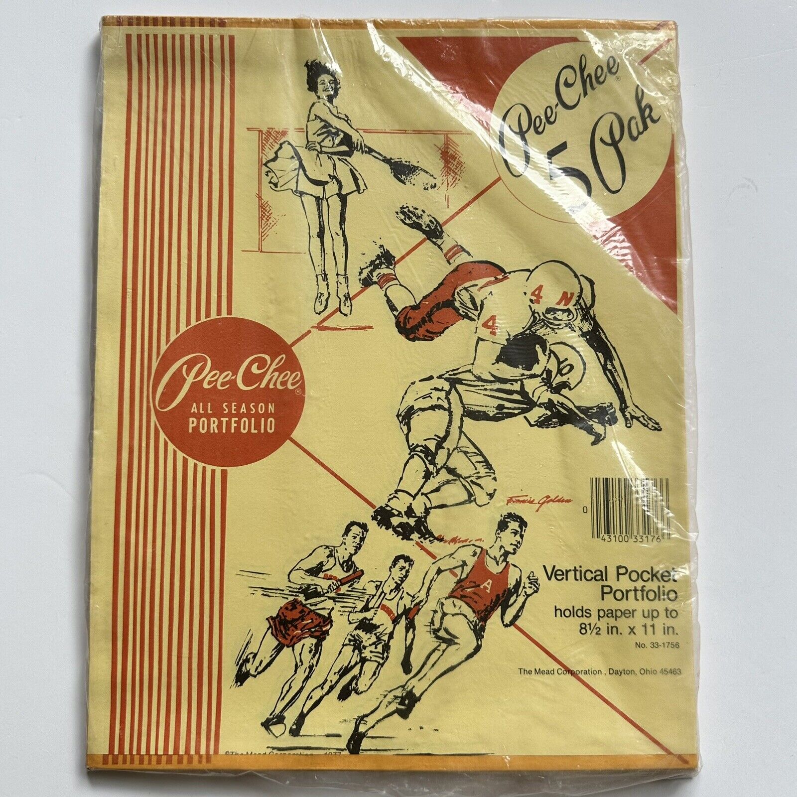 Lot Of 5 Vintage Pee-Chee All Season Portfolio Folders No 33170 USA New