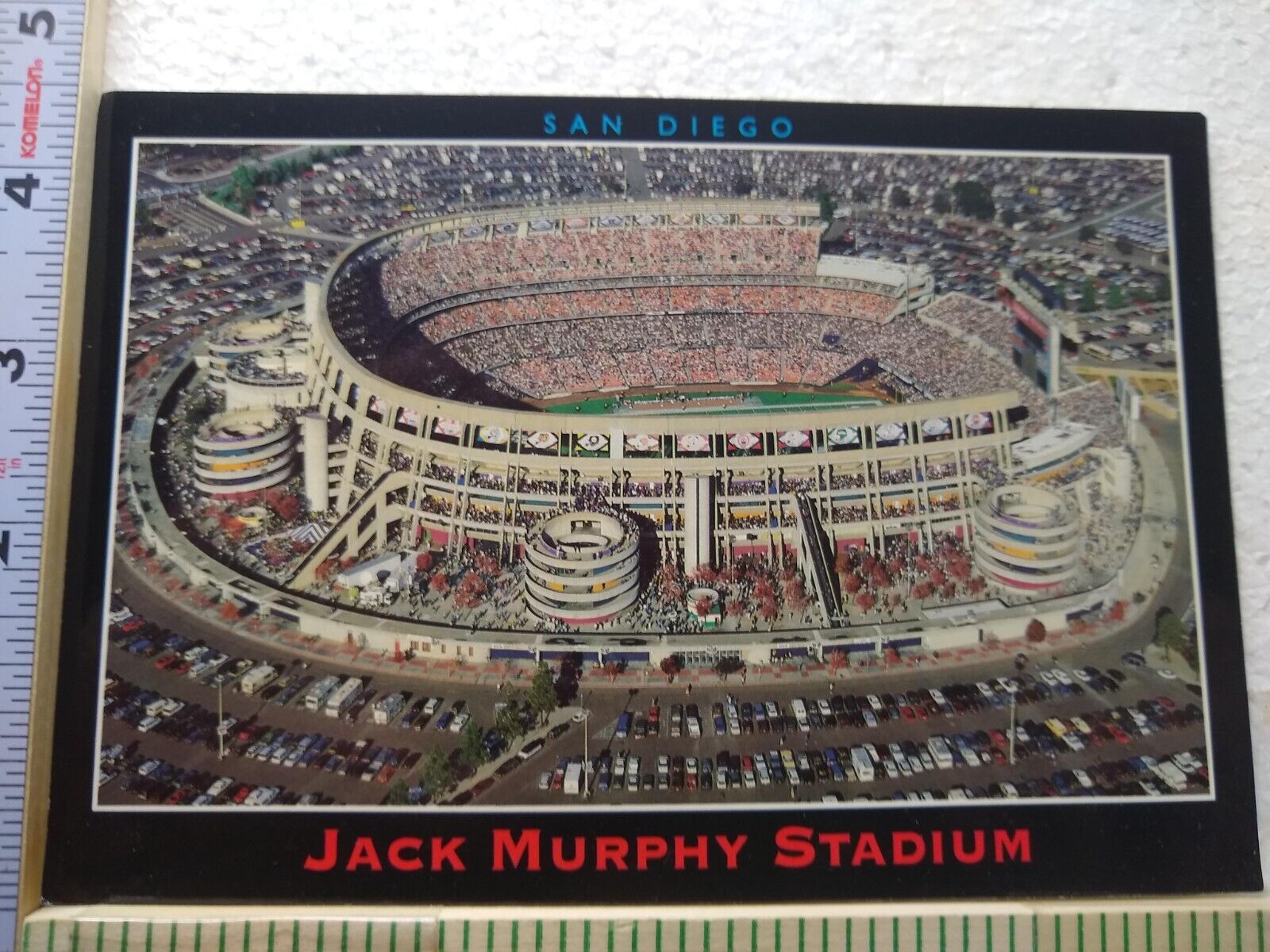 Postcard Aerial View of Jack Murphy Stadium San Diego California USA
