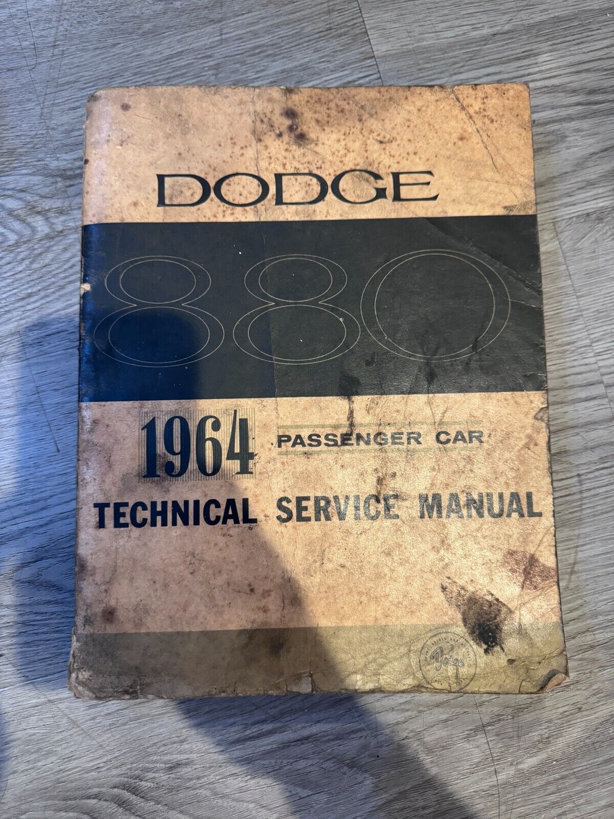 1964 Dodge 880 Passenger Car Technical Service Manual Factory Original