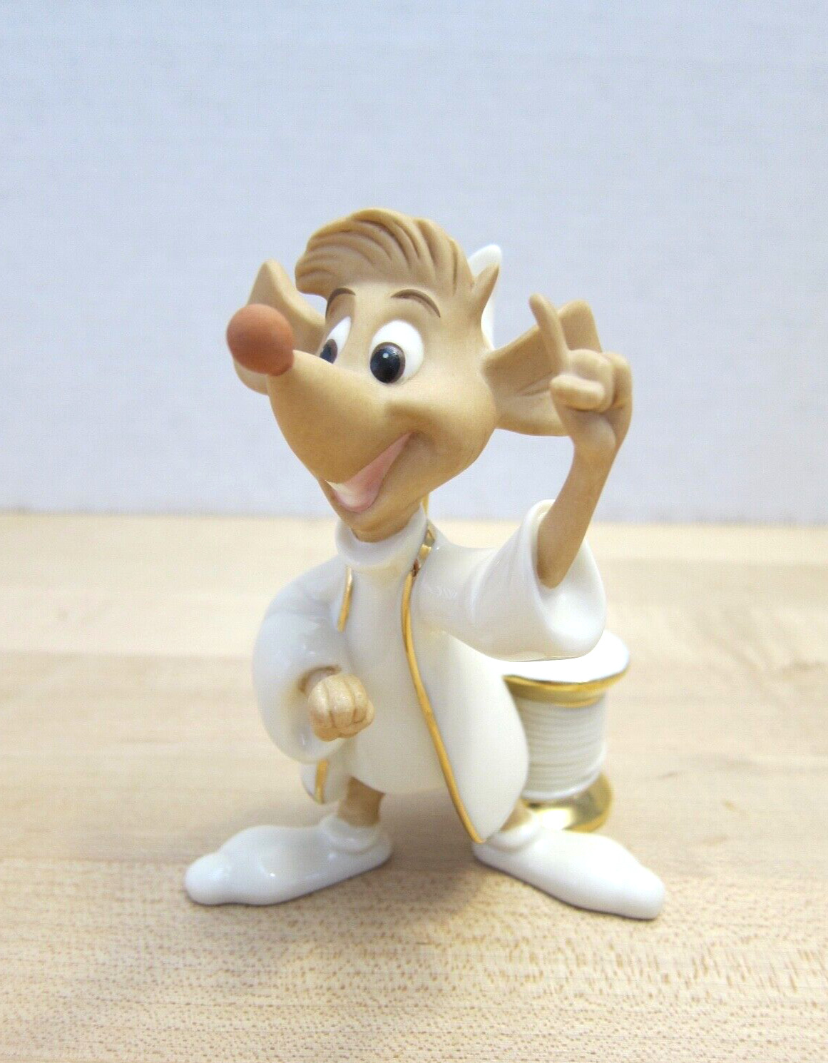 Lenox Disney Cinderella's Jaq the Mouse Figurine Repaired