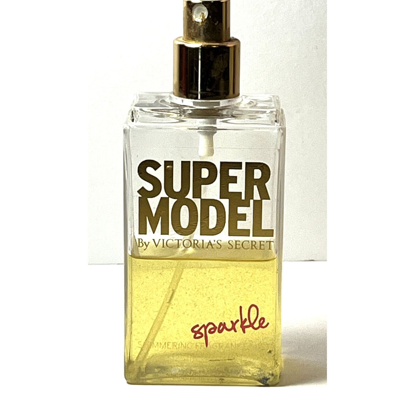 Victoria's Secret Super Model Sparkle Shimmering Body Mist 50% Full 4.2oz READ