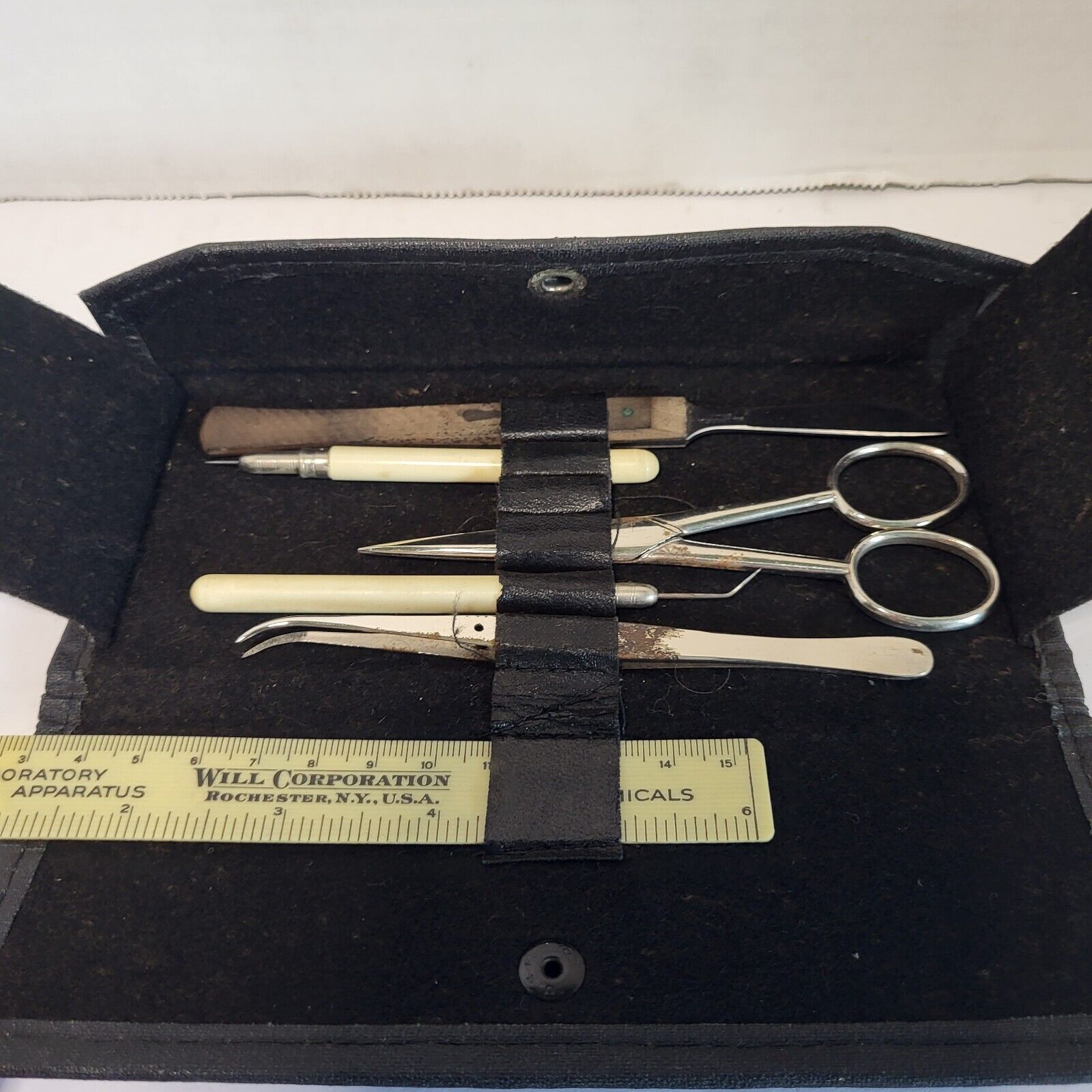 Vintage Will Corporation Dissection Kit Labratory Appartus Rare