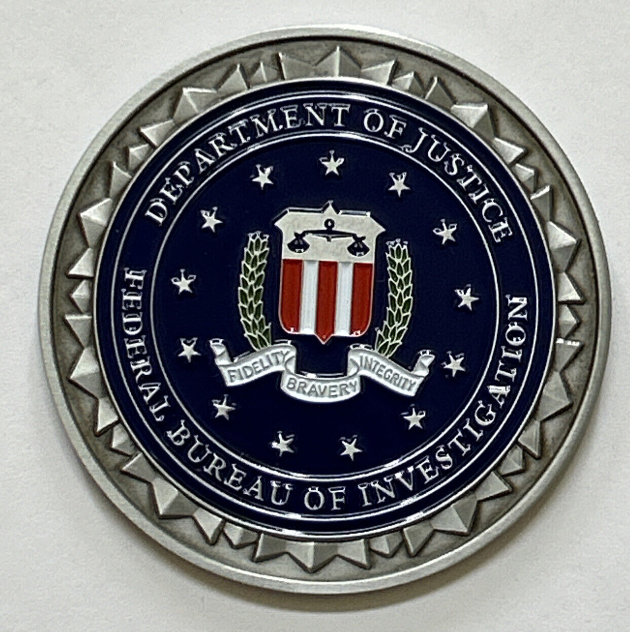 FBI Federal Bureau of Investigation Seal Paper Weight / Coaster / Challenge Coin