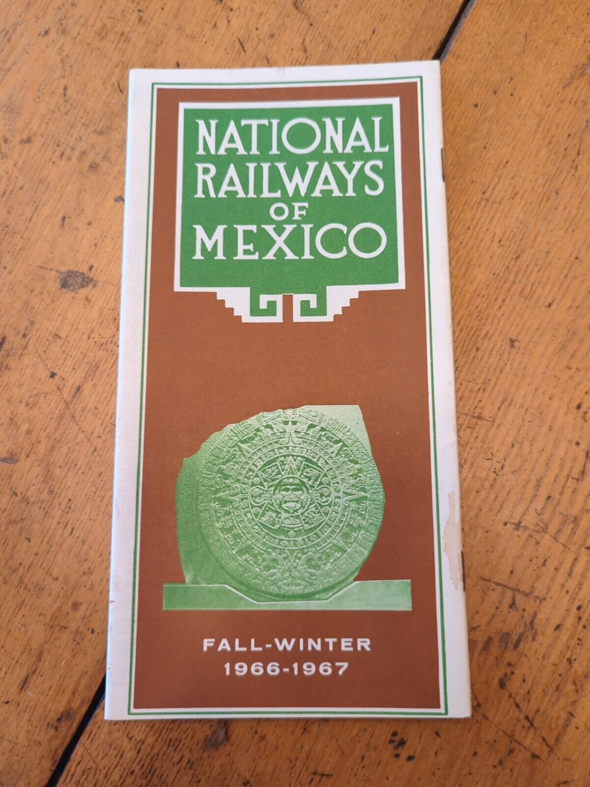 Vintage 1966-67 National Railways Of Mexico Pamphlet Railroad Train