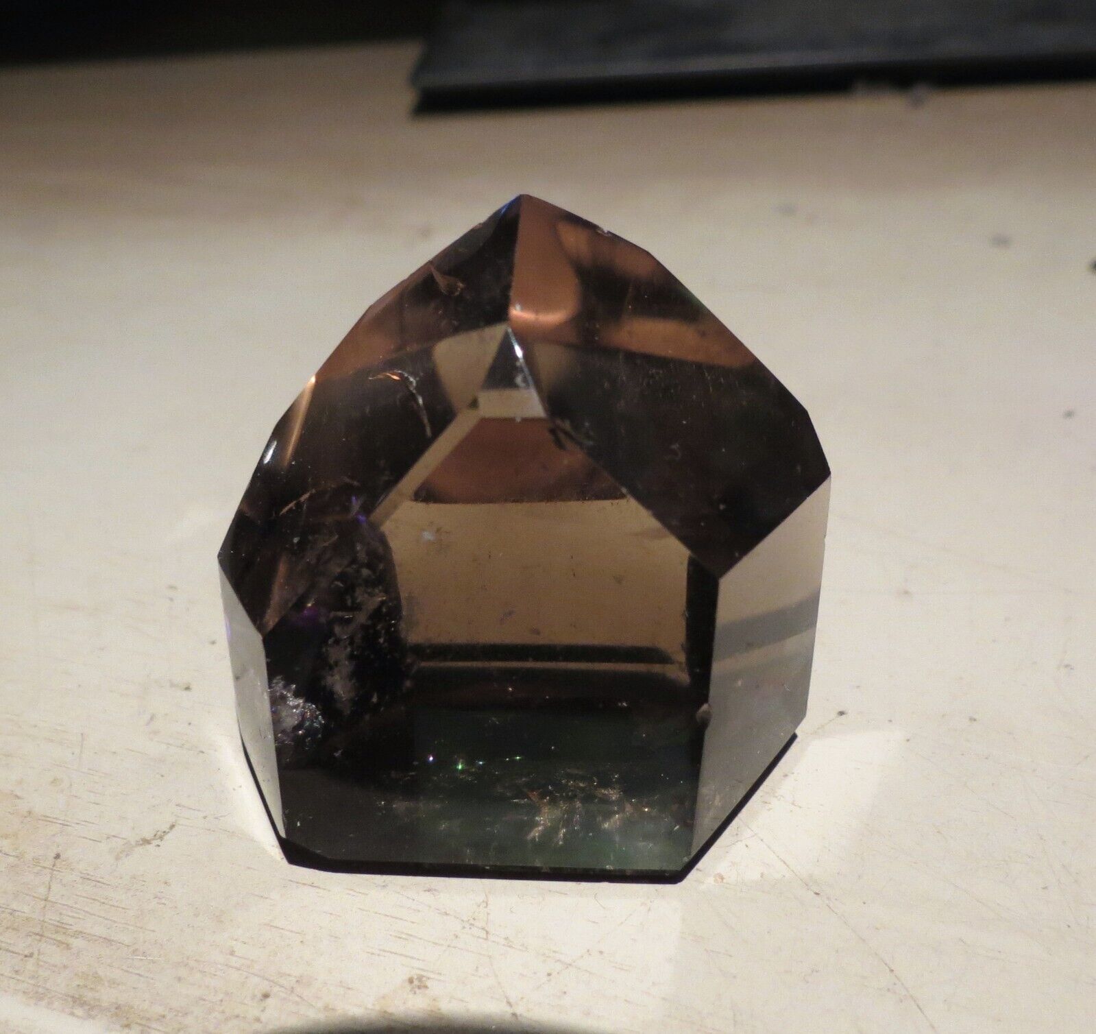 Smoky Citrine Quartz Crystal Polished Point Gem Quality Untreated Natural 98g