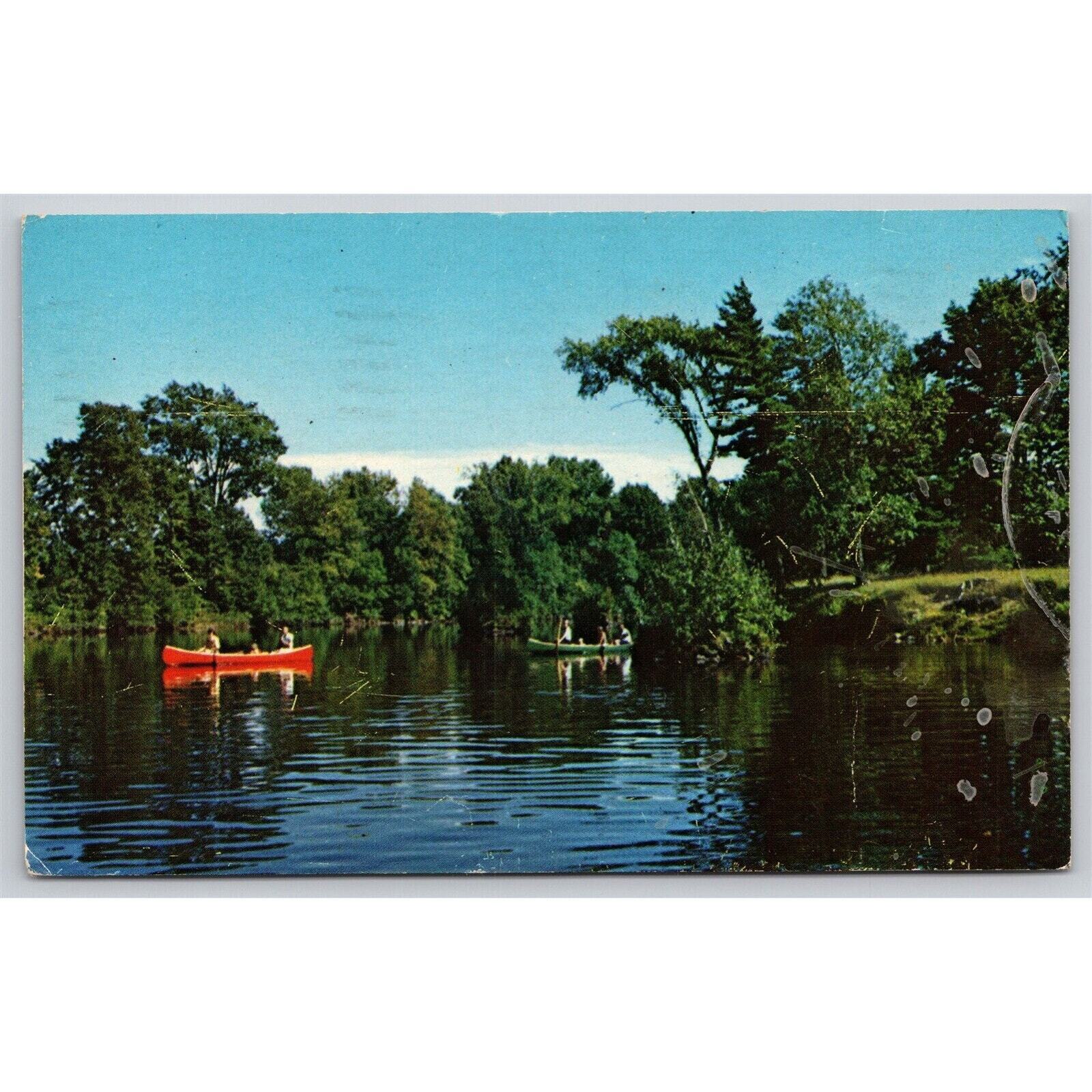 Postcard NY A Dream For The Canoeist
