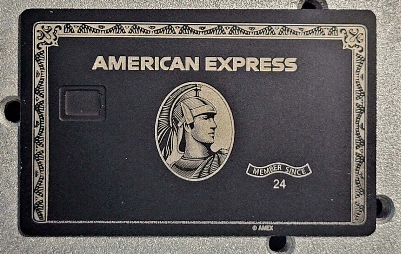 American Express AMEX METAL Black Card *Novelty Card* READ DESCRIPTION* 