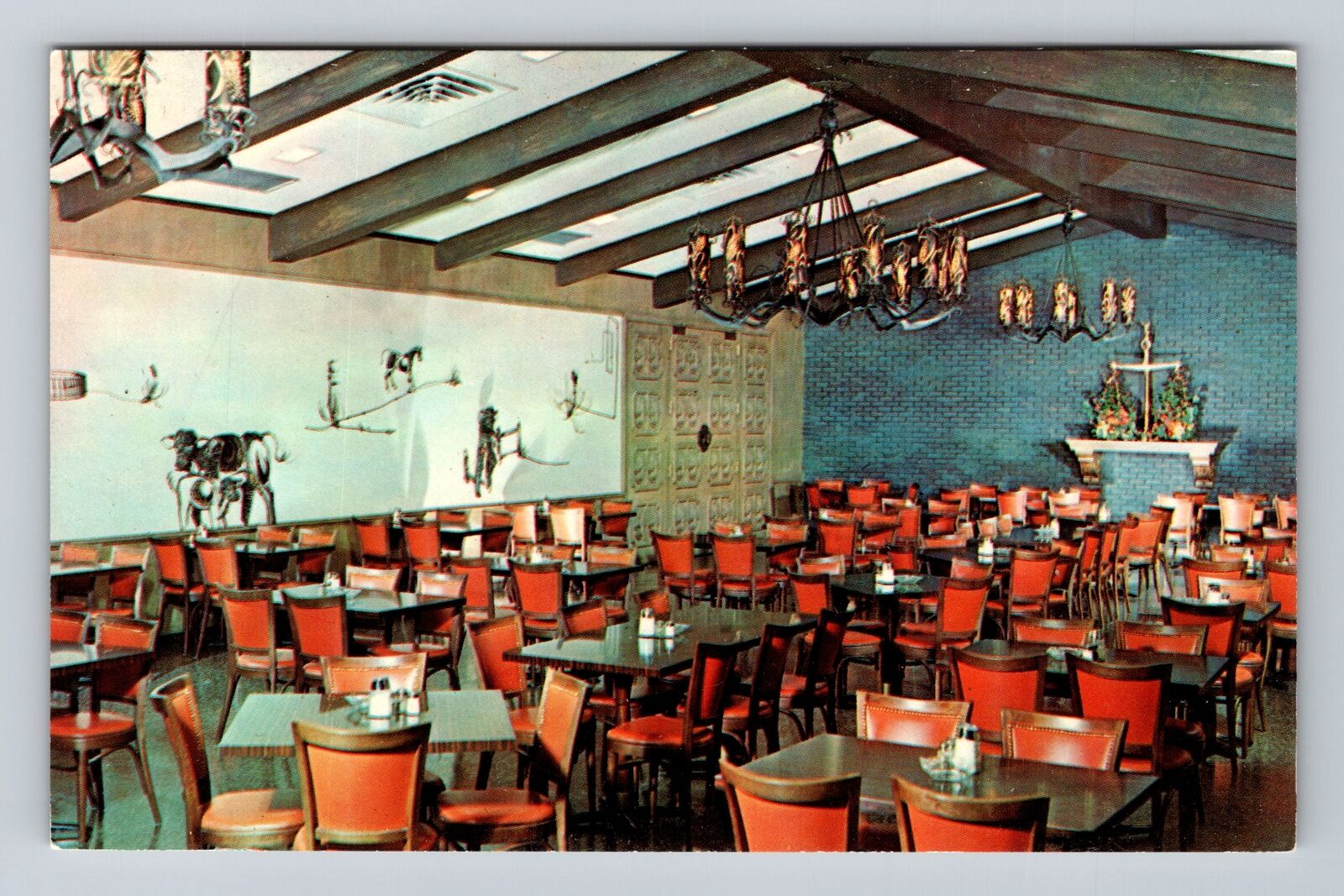 Amarillo TX-Texas, Underwood's Bar-B-Q Cafeteria, Antique Vintage Postcard