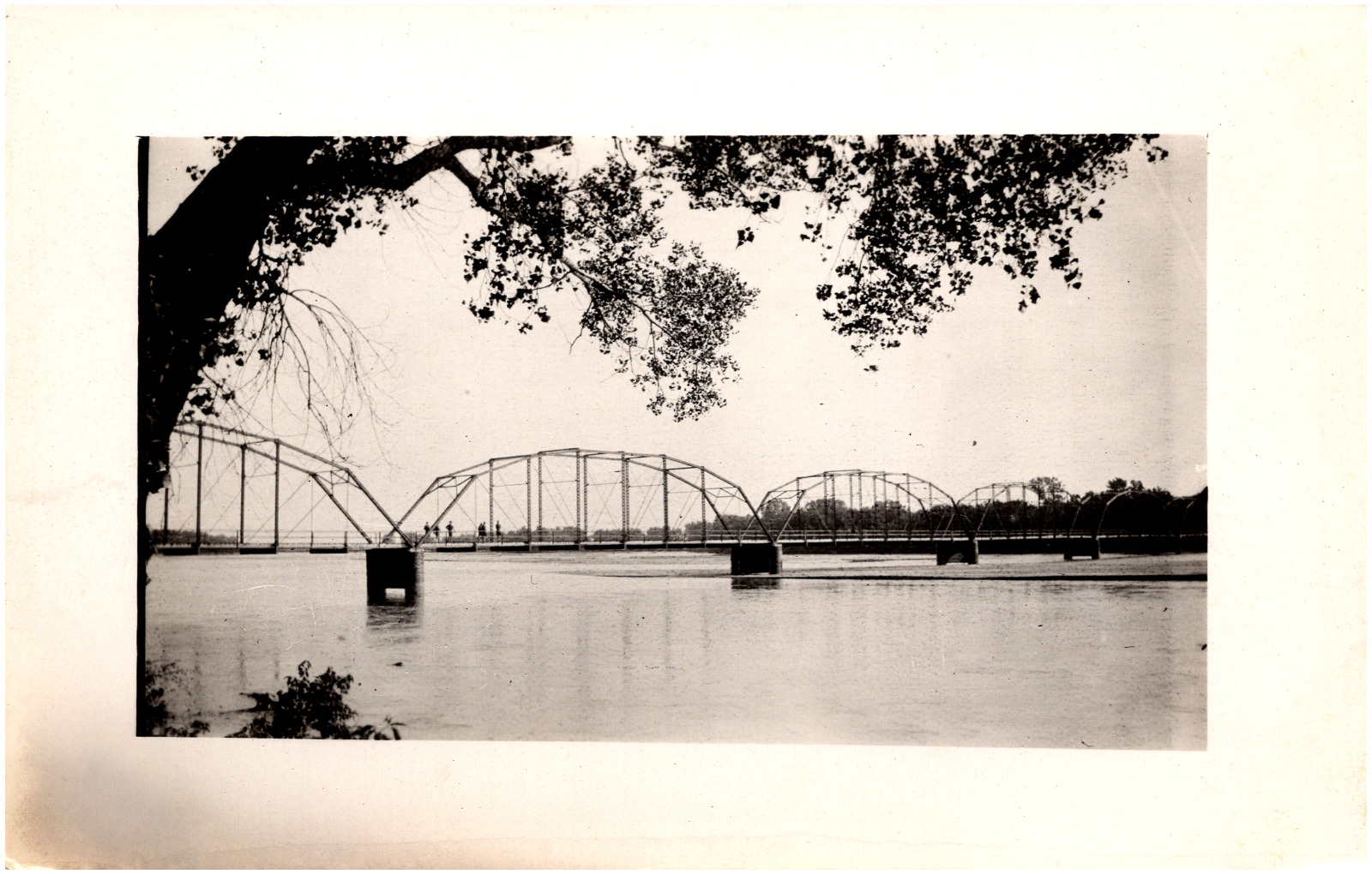 Platte River Bridge in Ashland Nebraska NE Scenic View 1920s RPPC Postcard Photo
