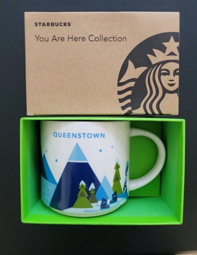 Starbucks You Are Here mug Queenstown NIB 14OZ