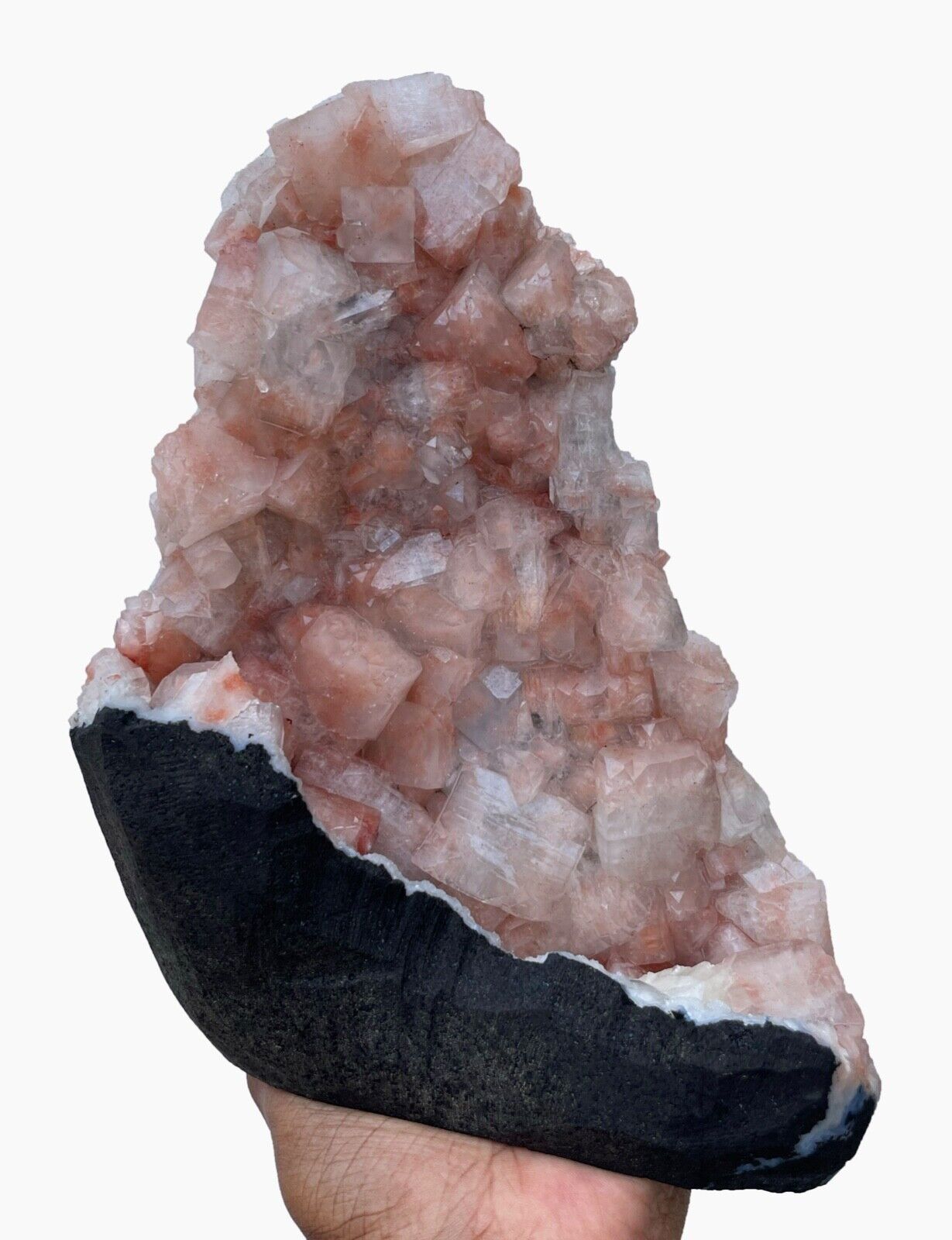Self Standing Apophyllite With Stilbite Rocks, Crystal And Minerals Specimen