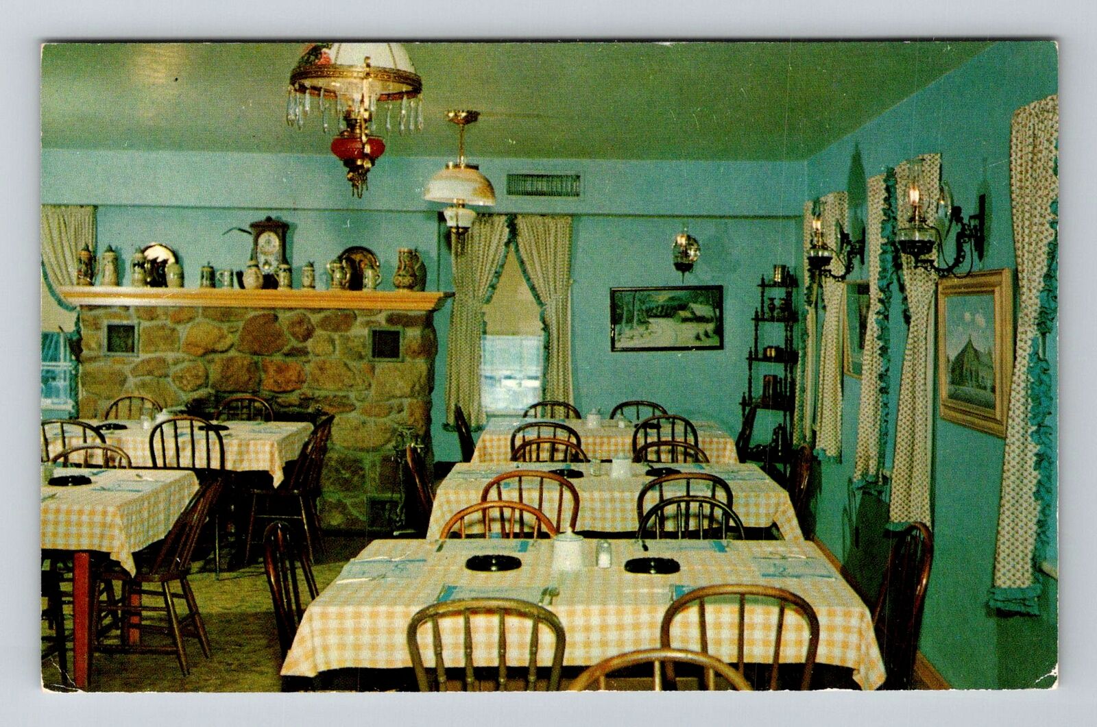 Amana IA-Iowa, Ox Yoke Inn, Blue River, Vintage Postcard