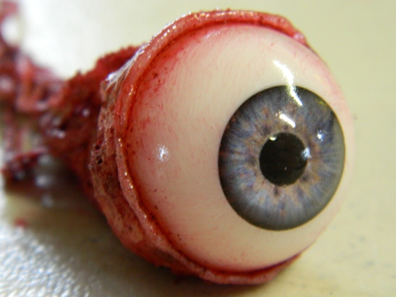 HALLOWEEN HORROR Movie PROP RIPPED OUT EYEBALL Blue by Dead Head Props