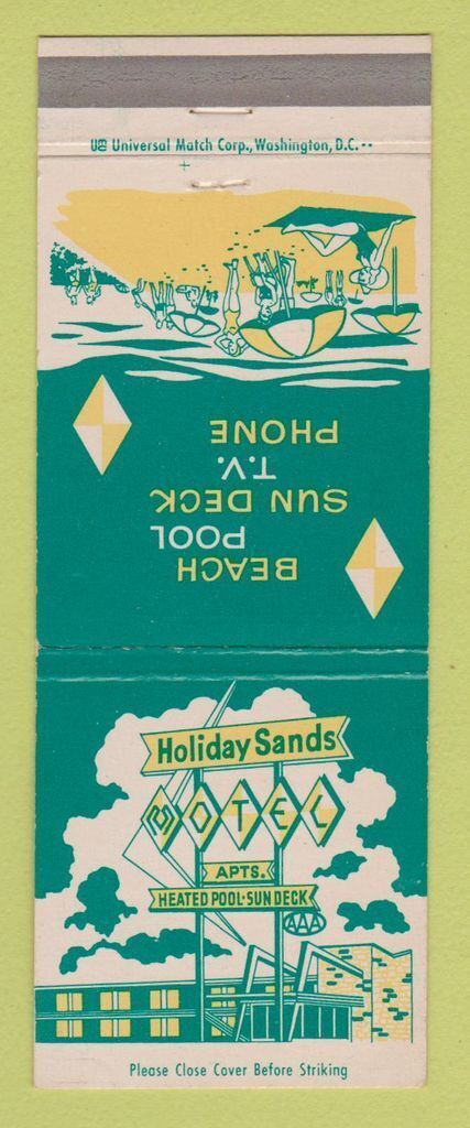 Matchbook Cover - Holiday Sands Motel Norfolk VA
