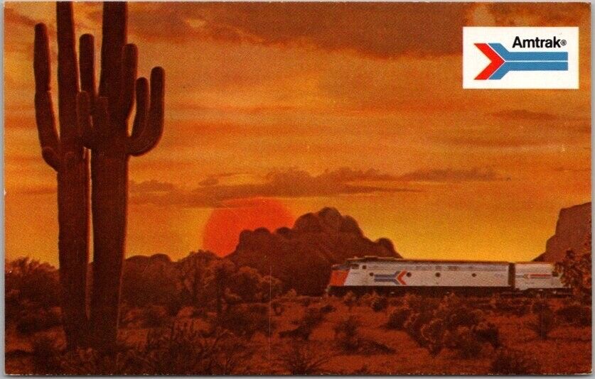 c1970s AMTRAK Railroad Advertising Postcard \