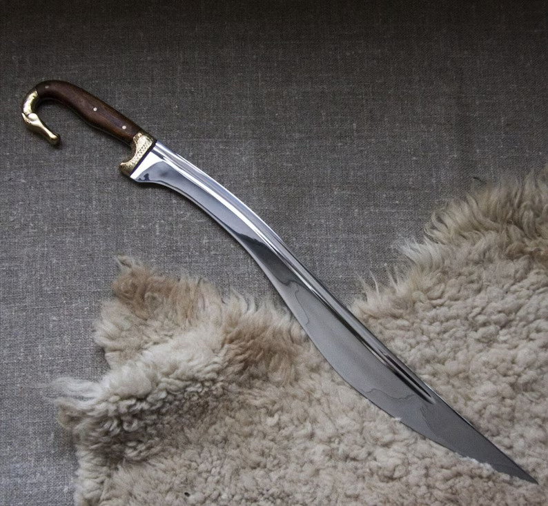Custom Handmade Pure D2 steel swords Falcata sword Falcata circa with Sheath