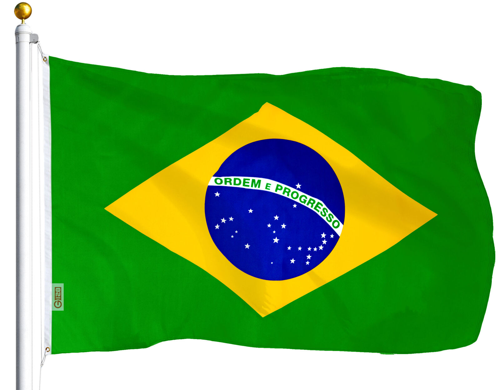 BRAZIL FLAG NEW 3X5ft BRAZILIAN FOOTBALL BANNER 90X150cm POLYESTER POLY FLAG