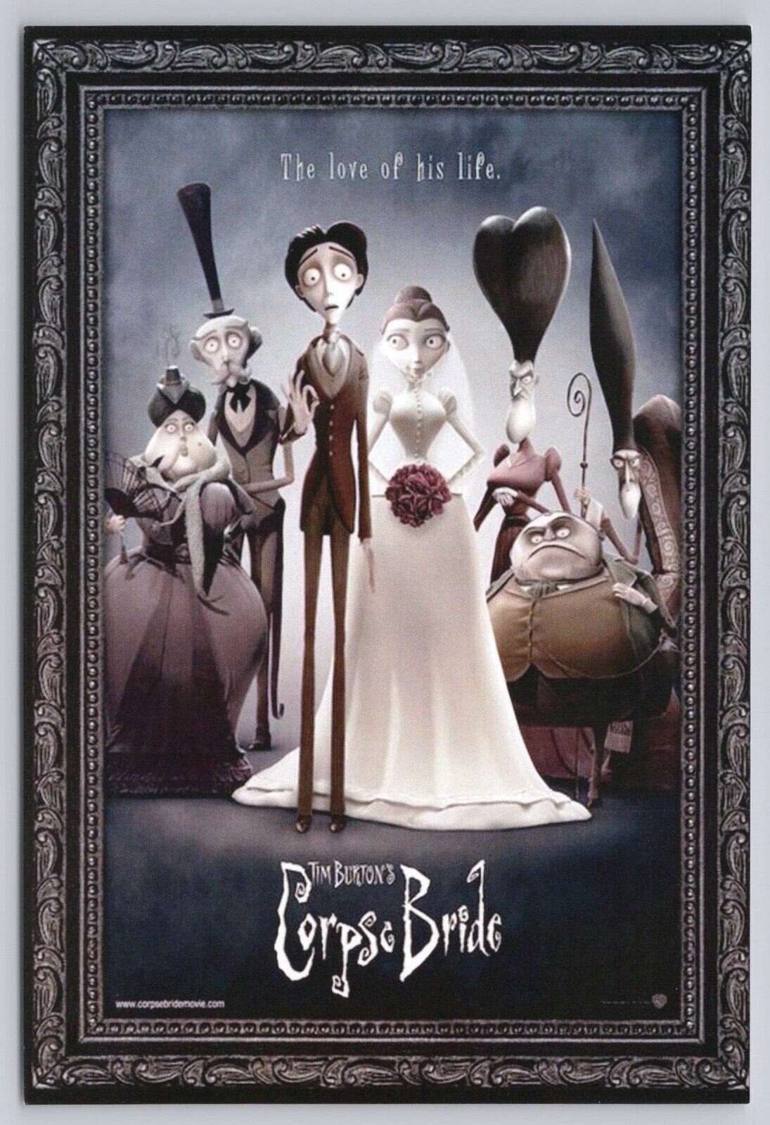 The Love of His Life, Tim Burton's Corpse Bride Movie Advertising, VTG Postcard