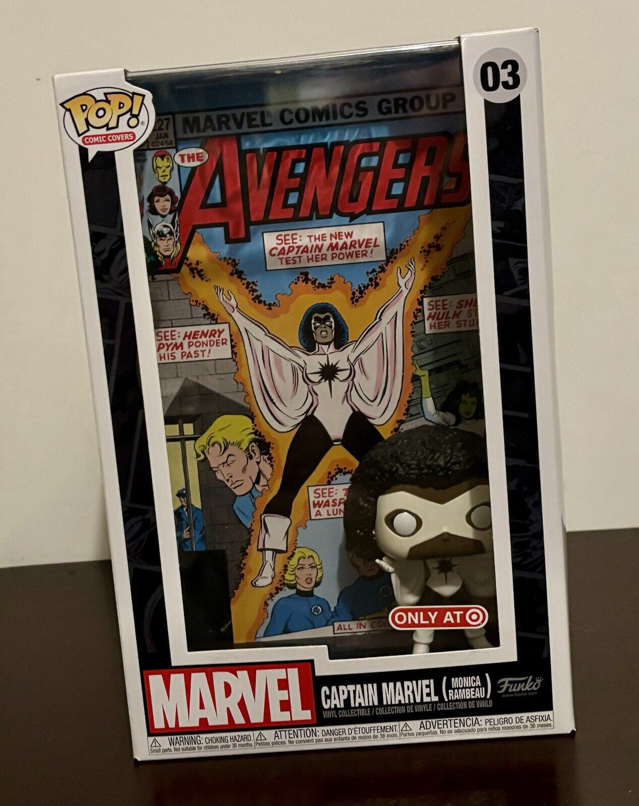 Funko POP Marvel - Captain Marvel Avengers #03 Comic Cover New In Box
