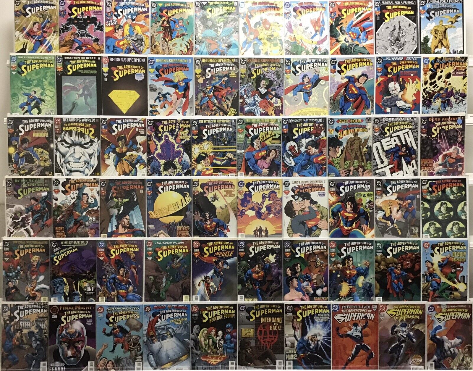DC Comics - Adventures Of Superman Run Lot 490-548 - 60 Comics 