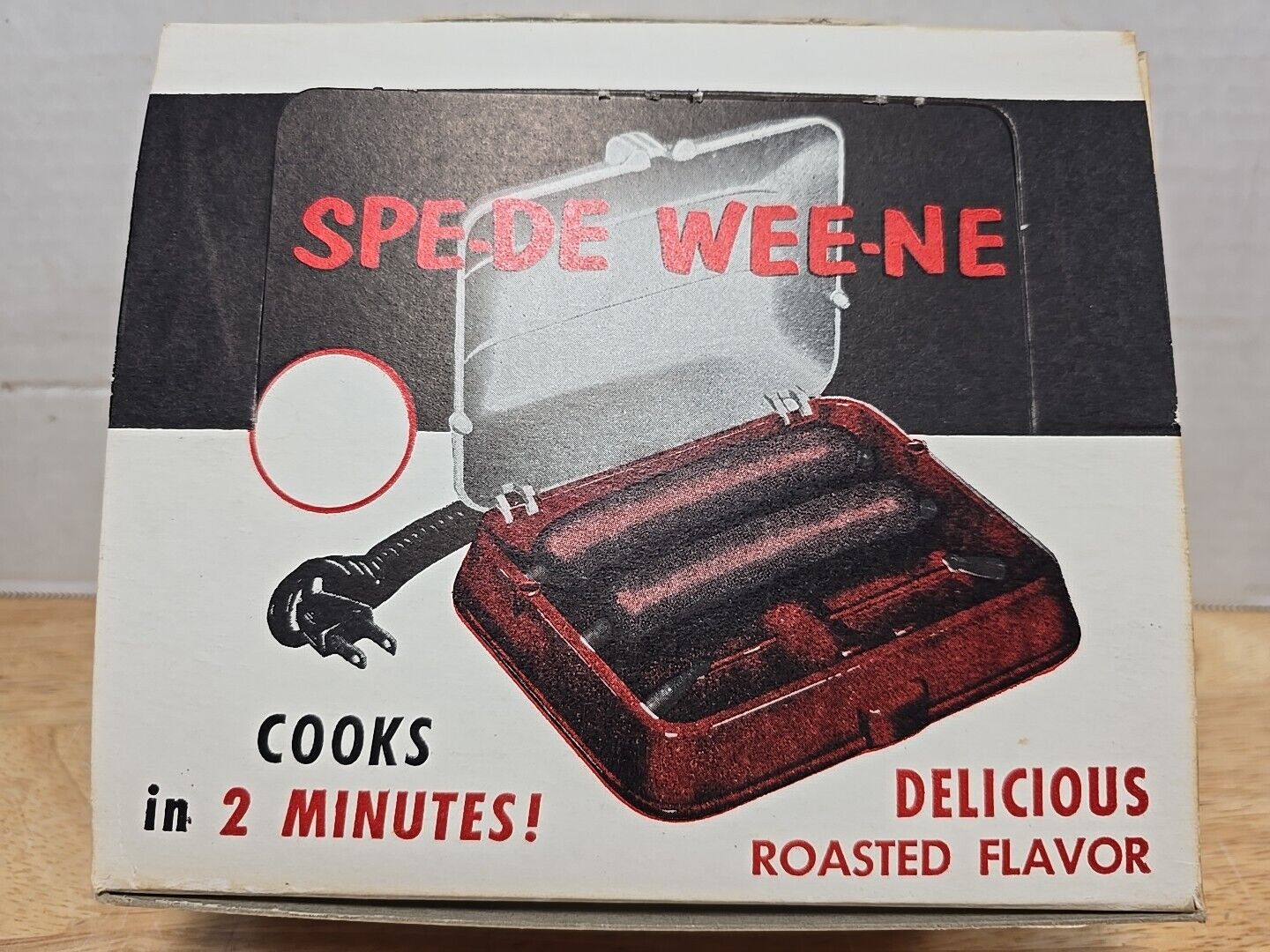 Vintage Counter Display Spe-De Wee-Ne Electric Hot Dog Cooker