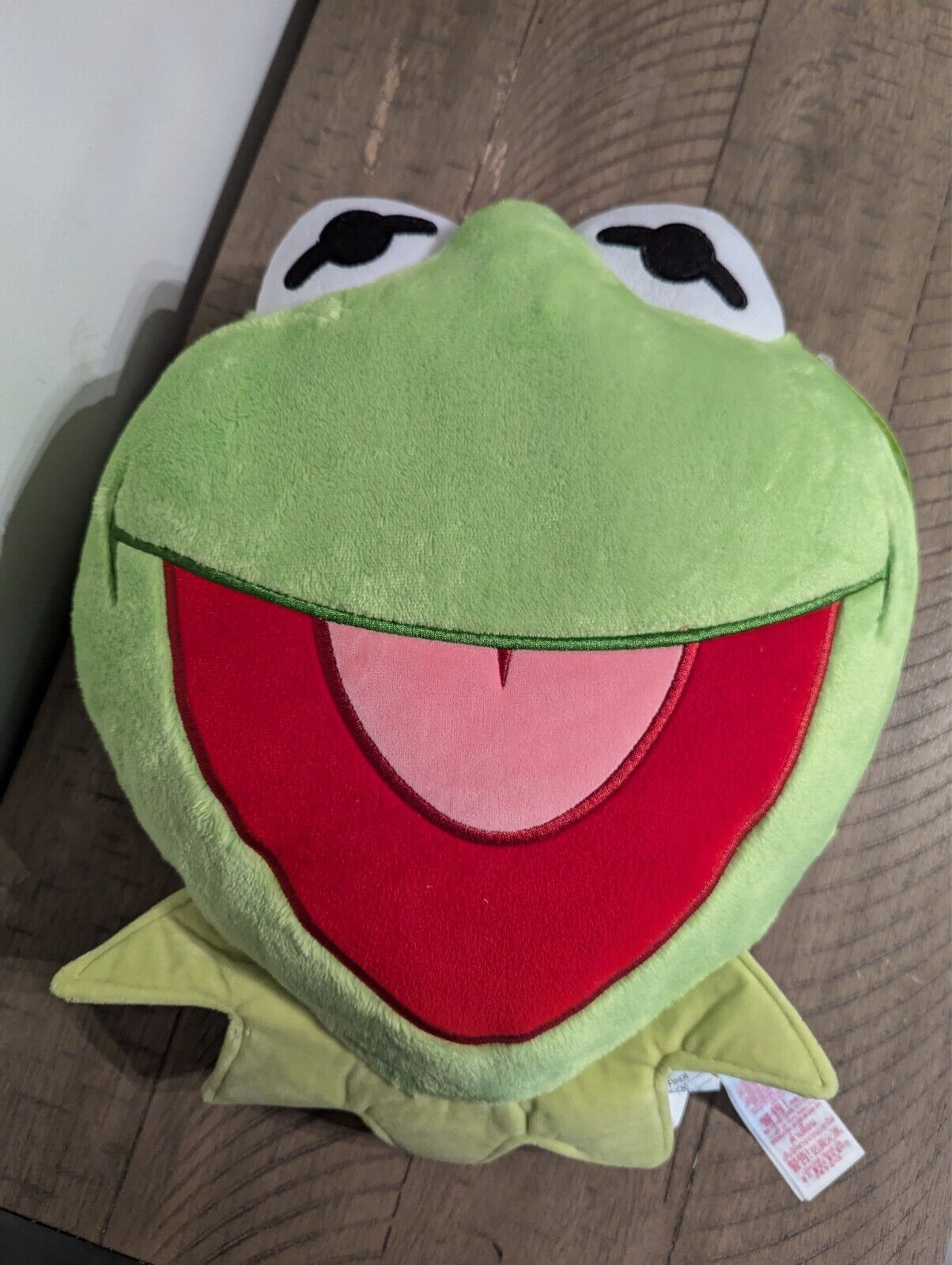 NEW Walt Disney World Parks Muppets Kermit The Frog Throw Pillow Soft 17x17x2.5