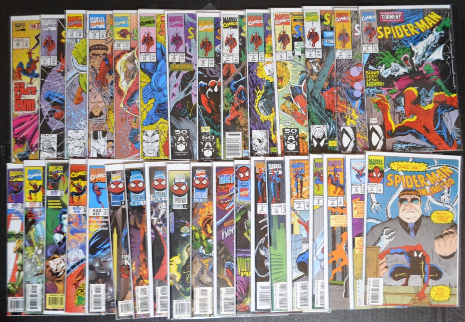Spider-Man Unlimited/Spider-Man: Chapter One/Spider-Man (1990) Comics; 46 Books