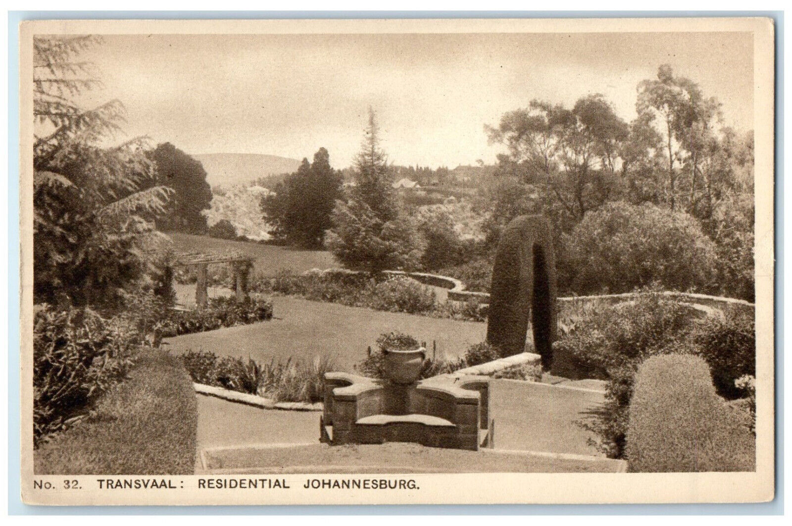 c1930\'s No. 32 Transvaal Residential Johannesburg South Africa Postcard