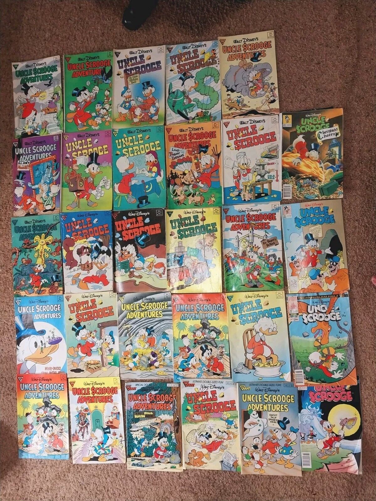 Lot of 29 Gladstone Walt Disney's Comics Uncle SCROOGE 1988, 1989, 1990