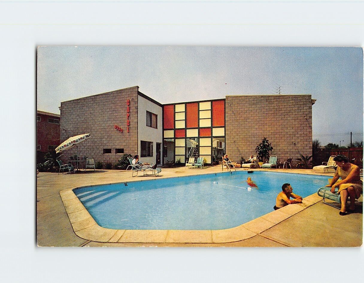 Postcard Downey Capri Motel Downey California USA