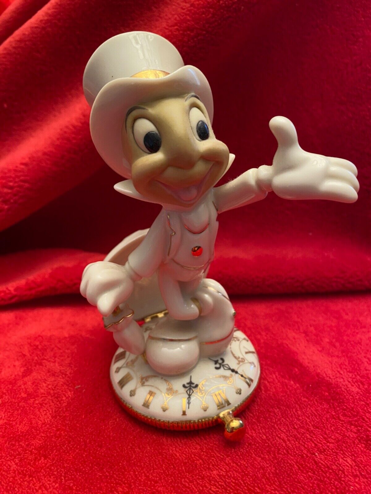 Jiminy Cricket by Lenox Disney. Elegant, and Beautiful Cream Porcelain with 24