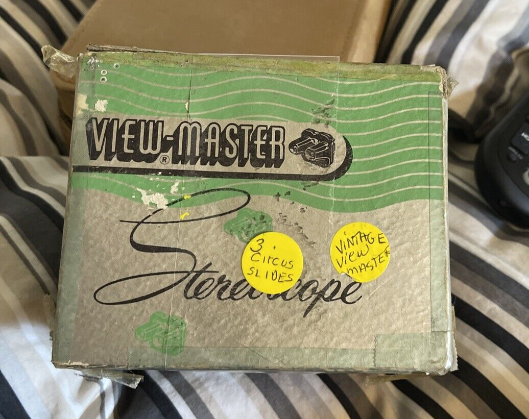 Vintage Sawyers View Master Made In USA Circus Reels And Box