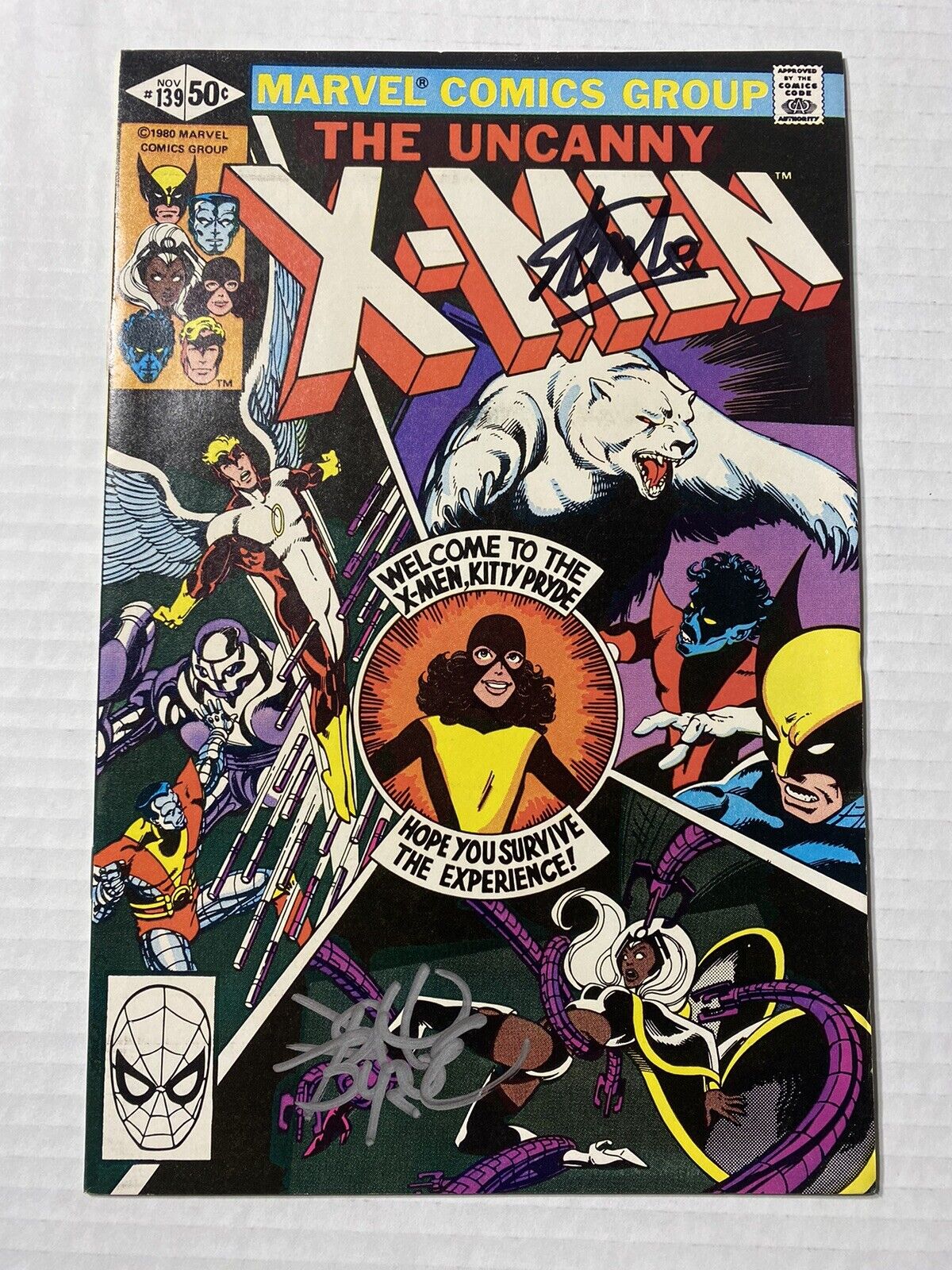 Uncanny X-Men #139 - Signed John Byrne & Stan Lee 1st Wolverine New Costume NM-