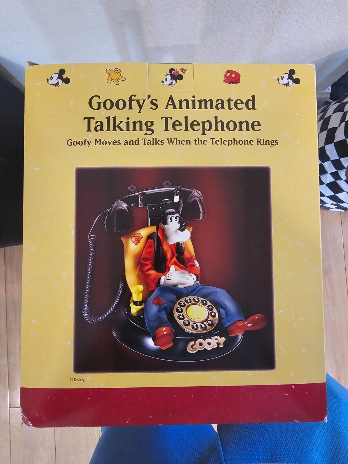 Vintage 1990s Goofy Animated Talking Phone - Landline Corded Telephone VTG 90s