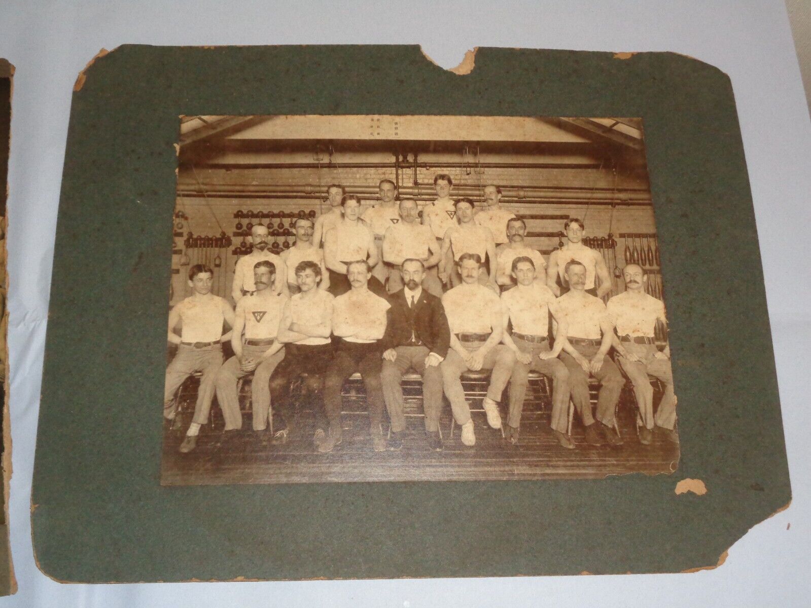 Harvard University Antique Wrestling Physical Culture Team Rare Group Photo