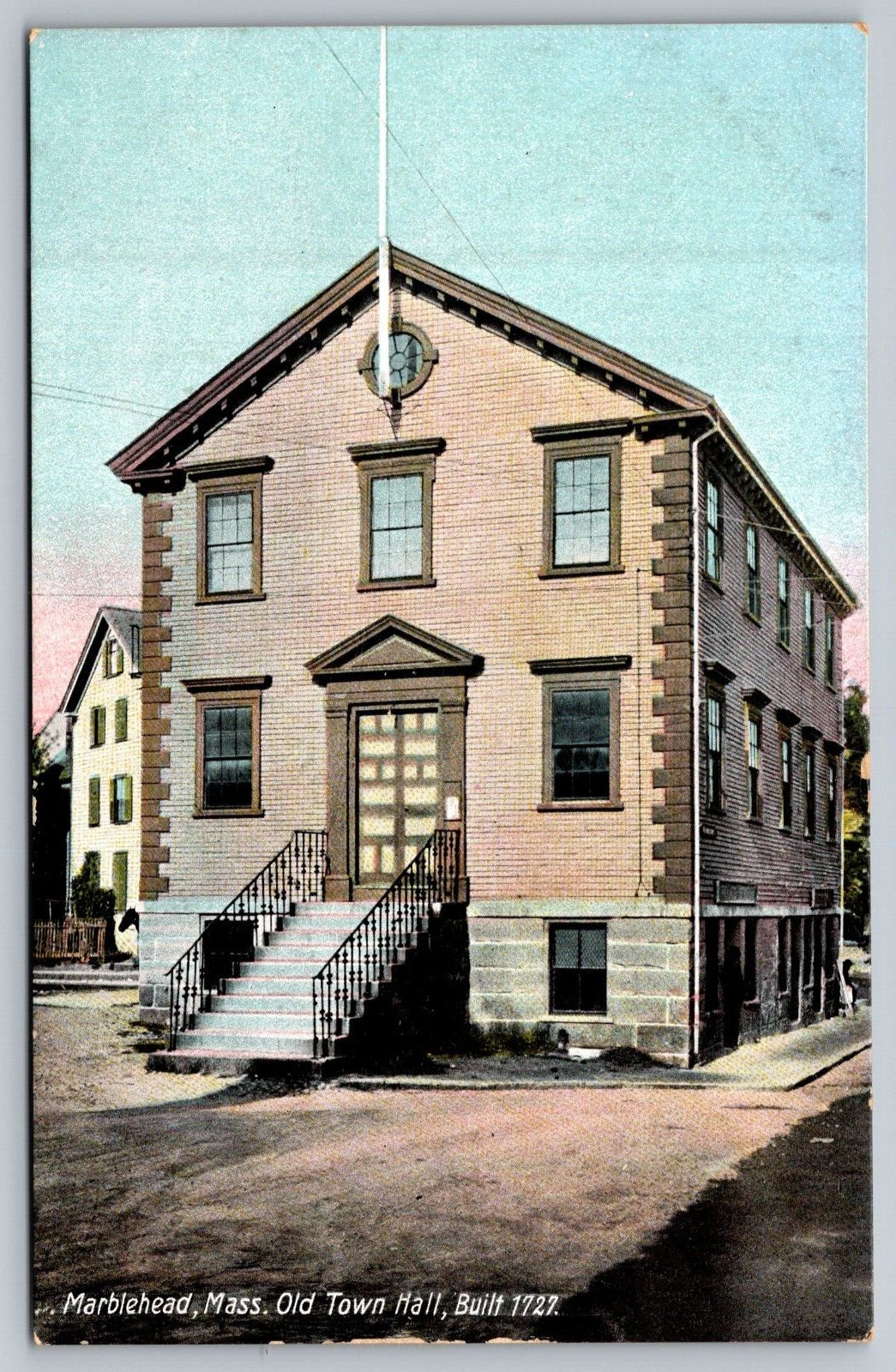 Postcard MA Old Town Hall Marblehead Massachusetts