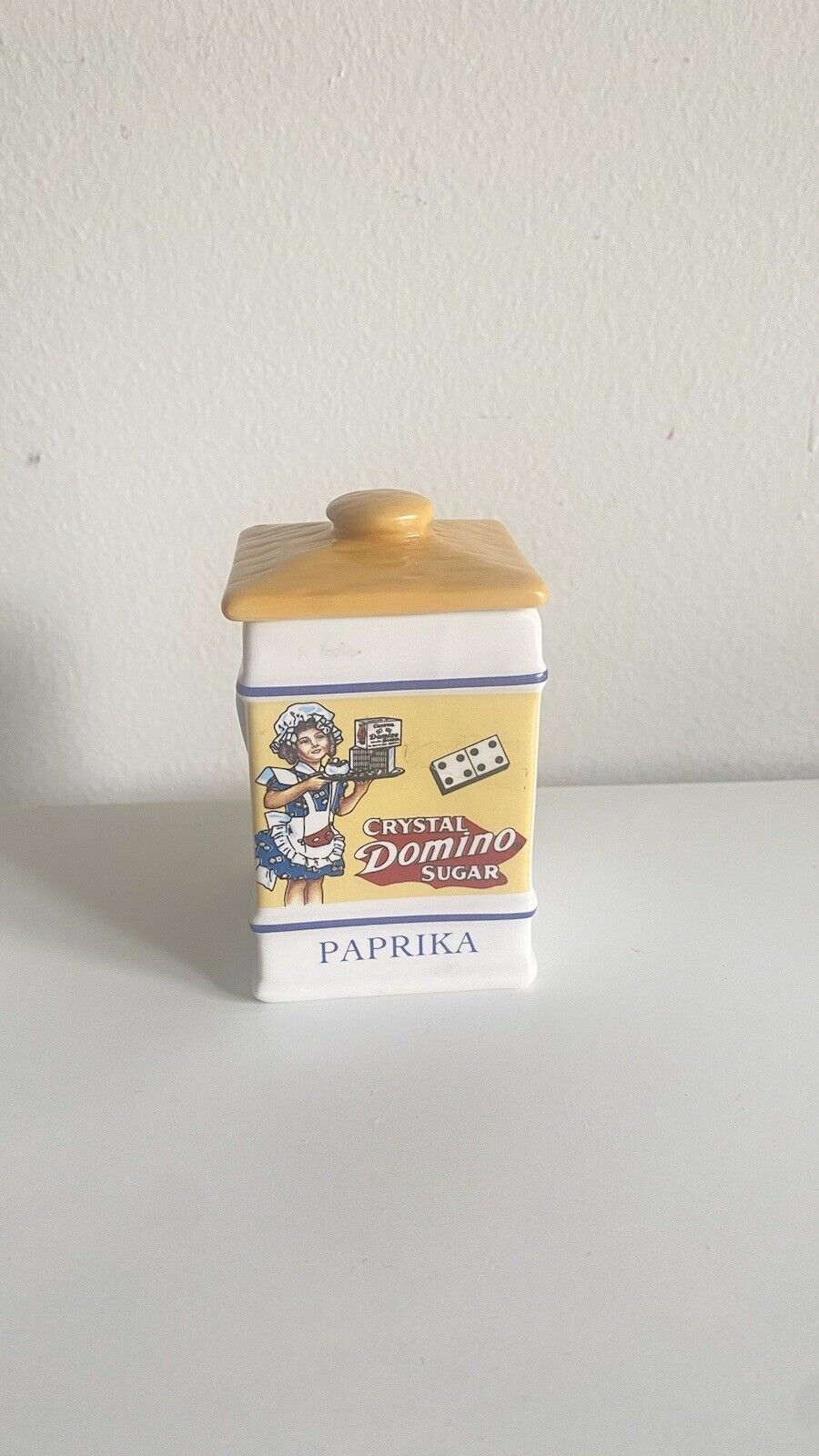 Domino Crystal Sugar Paprika Jar The Country Store Spice Jar 1992 Franklin Mint