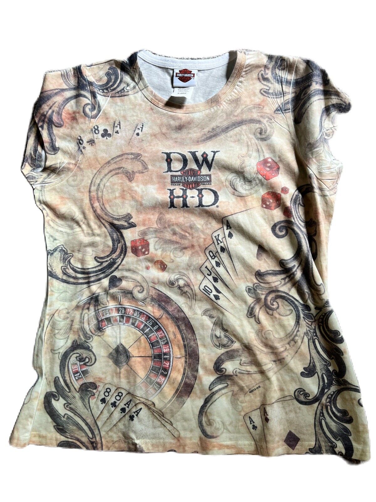 Harley Davidson Women’s Tee Shirt Size Xl Deadwood SD Made in USA