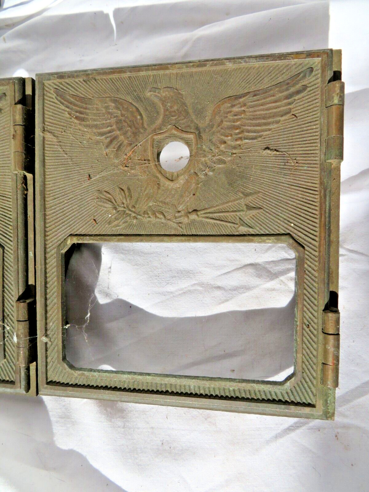 9 ANTIQUE BRASS EAGLE ~  MAIL POST OFFICE BOX ~ U.S. MAIL BOX ~YALE  TOWNE 1895
