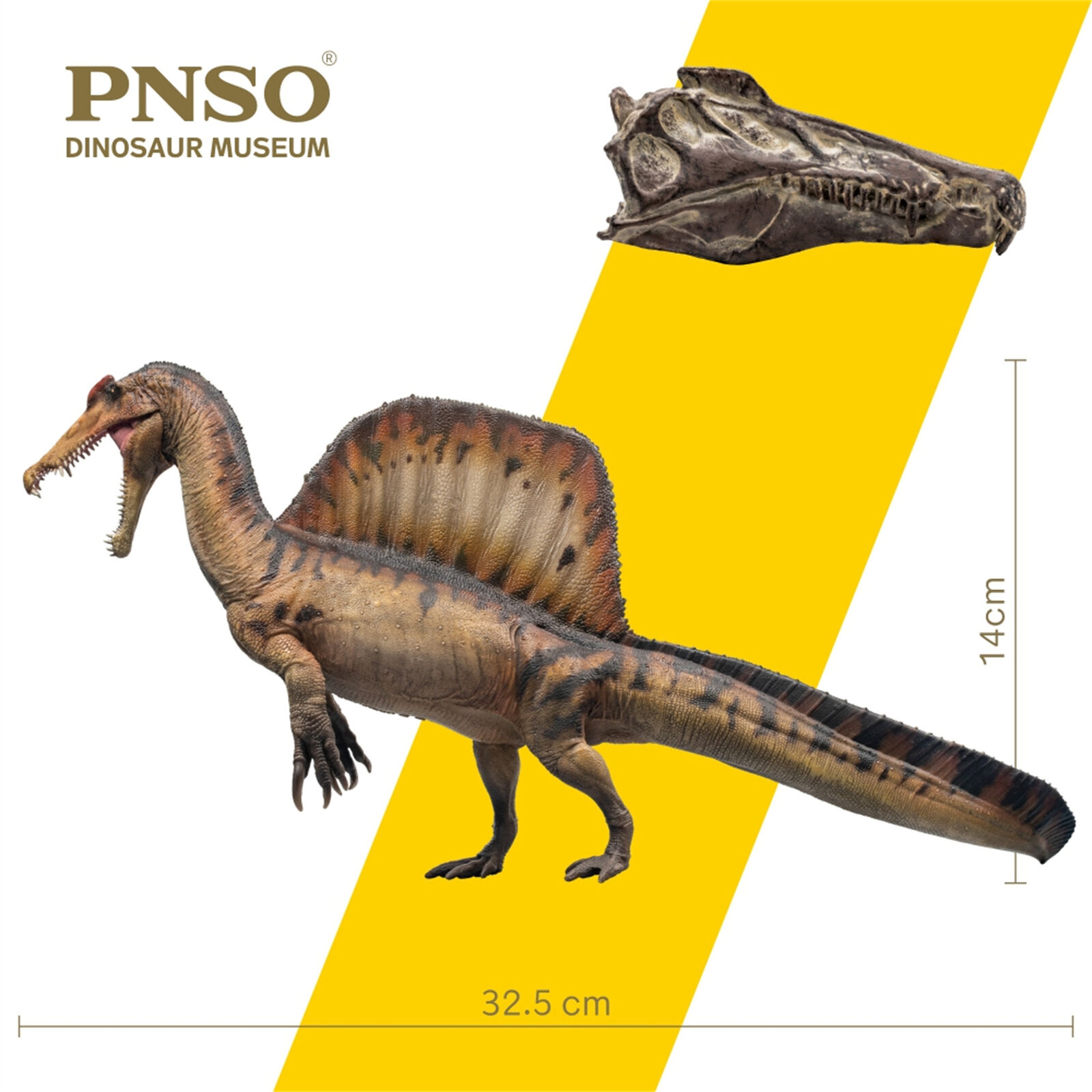 PNSO 19 Spinosaurus AYMEN Model Dinosaur Museums Series Scientific GK Decoration