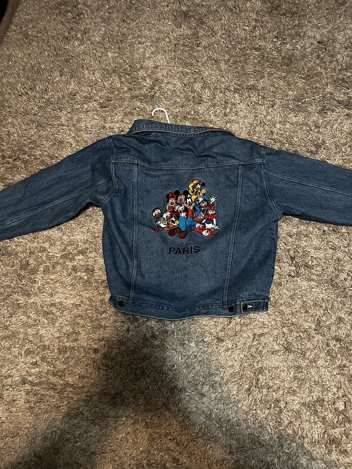 Disney Store Vintage 90’s Mickey Mouse & Friends Embroidered Men Denim Jacket