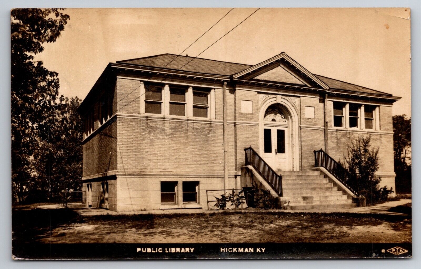 Public Library Hickman Kentucky KY 1932 Real Photo RPPC