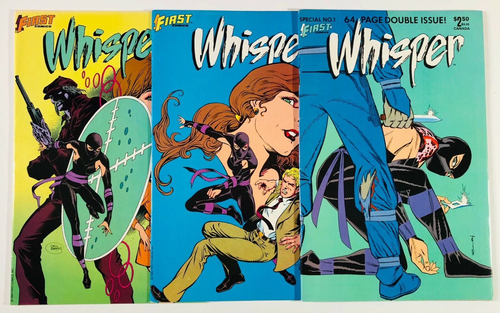 Whisper #1-2 First Comic Book Lot/ Series Run