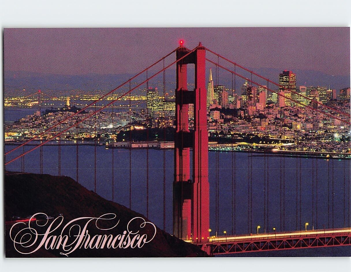 Postcard The Golden Gate Bridge, San Francsico, California
